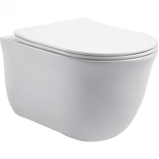 Подвесной унитаз Aquatek Классик AQ1111-00 безободковый с легкосъемным сиденьем Soft Close